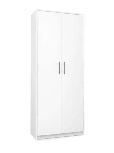 Gardróbszekrény / polcos szekrény - Holzmeister 74 x 180 cm (fehér)
