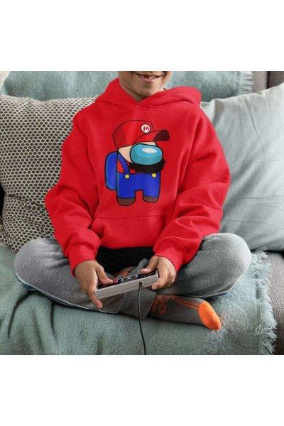 Among Us Super Mario gyerek pulóver