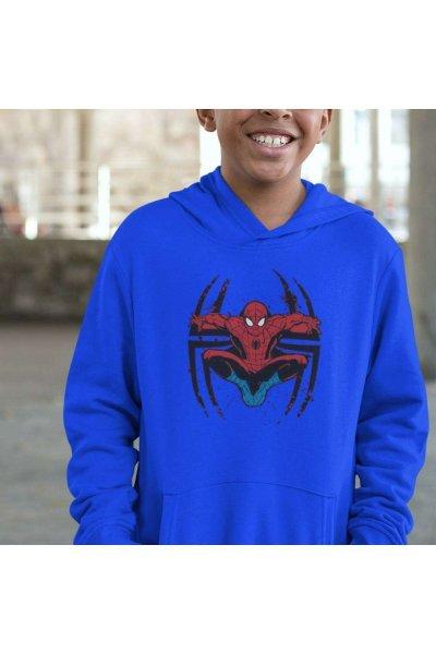 Pókember ugrik logo gyerek pulóver