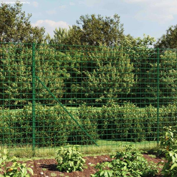 vidaXL zöld dróthálós kerítés illesztőperemmel 2,2x10 m