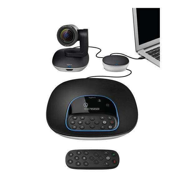Logitech Webkamera - ConferenceCam Group (1980x1080 képpont, 90°-os
látótér, mikrofon Full HD, fekete)