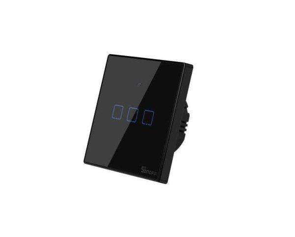 Sonoff T3 EU TX Intelligens WiFi Fali Kapcsoló - Fekete