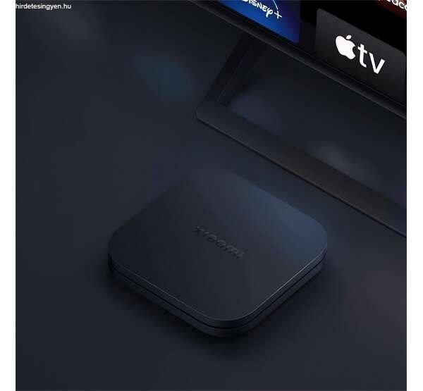 XIAOMI TV Box S 2nd Gen TV okosító (v5.2, WIFI, HDMI, 3.5mm jack, USB, 2.4GHZ,
HDR, 4K minőség) FEKETE