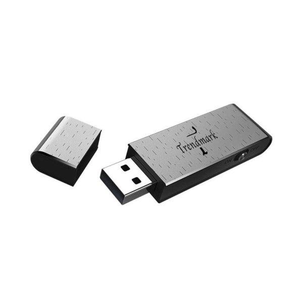 Kémmikrofon USB Trendmark Q12, akkumulátor-automata 25 óra, belső memória
8g, felvétel 90 óra