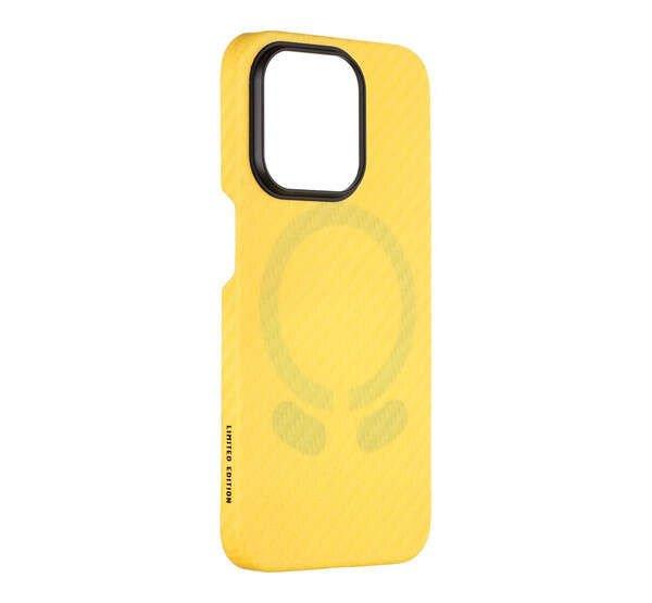 Tactical MagForce Aramid Industrial Limited Edition iPhone 15 Pro MagSafe tok,
sárga