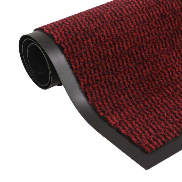 2 db piros négyszögletes szennyfogó szőnyeg 40 x 60 cm