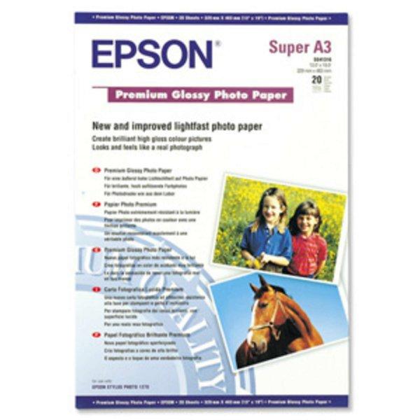 Epson Premium A3+ fényes inkjet fotópapír egyoldalas 20 ív 255gr. C13S041316