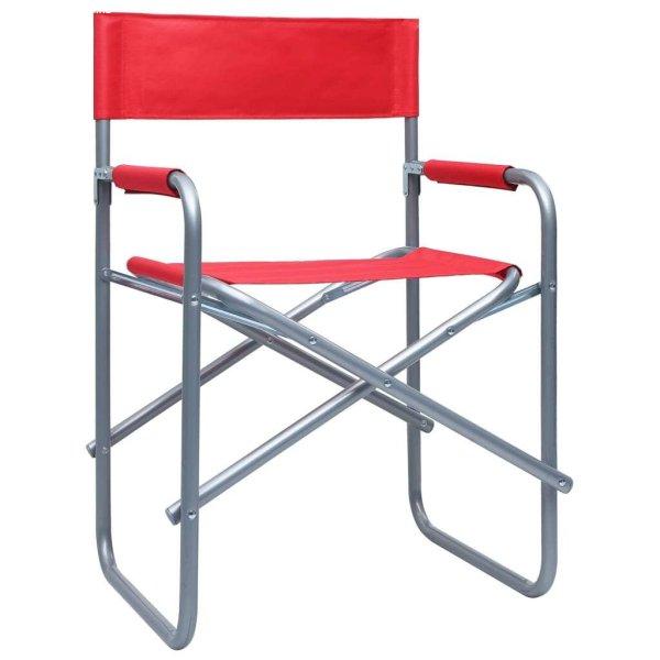 2 db piros acél rendezői szék