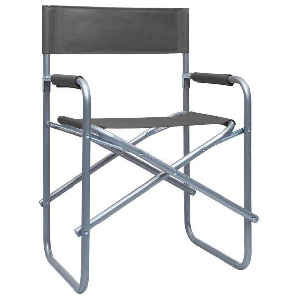 2 db szürke acél rendezői szék