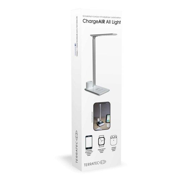 Terratec CHARGEAir All light 3in1 Asztali lámpa wireless töltővel
(okostelefon + AirPod + okosóra) Fehér
