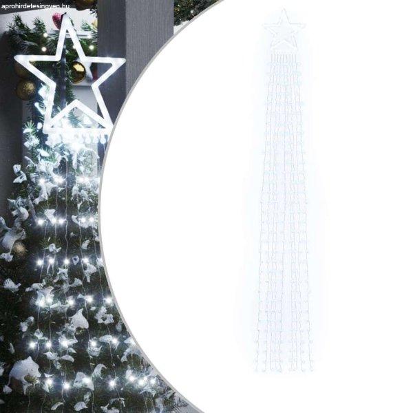 Hideg fehér 320 led-es karácsonyfafüzér 375 cm