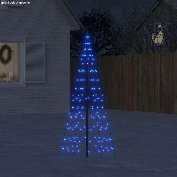 vidaXL kék karácsonyfa lámpa zászlórúdon 200 LED-del 180 cm