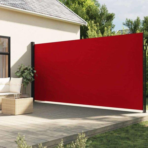 vidaXL piros behúzható oldalsó napellenző 200 x 600 cm