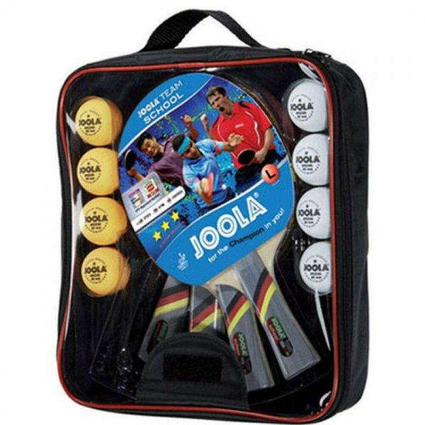 joola team iskolai asztalitenisz pingpong készlet 4 ütős 8 labda és egy
táska