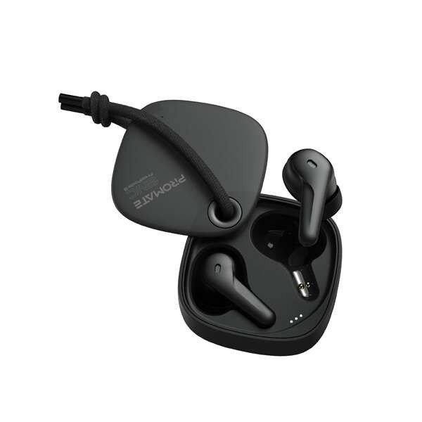 Promate Fülhallgató, FREEPODS 3 (TWS, ENC, BTv5.1, éríntős, tok 300mAh,
fekete)