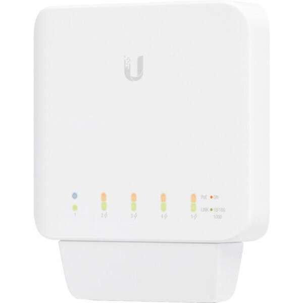 UBiQUiTi USW-FLEX Switch 5x1000Mbps (POE+), Menedzselhető, kültéri-beltéri,
vízálló - USW-FLEX