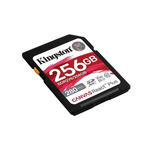 Kingston memóriakártya sdxc 256gb canvas react plus uhs-ii 280r/150w u3 v60
SDR2V6/256GB