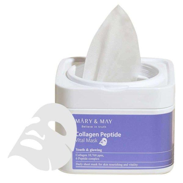 MARY & MAY Collagen Peptide Vital Arcmaszk (30db)