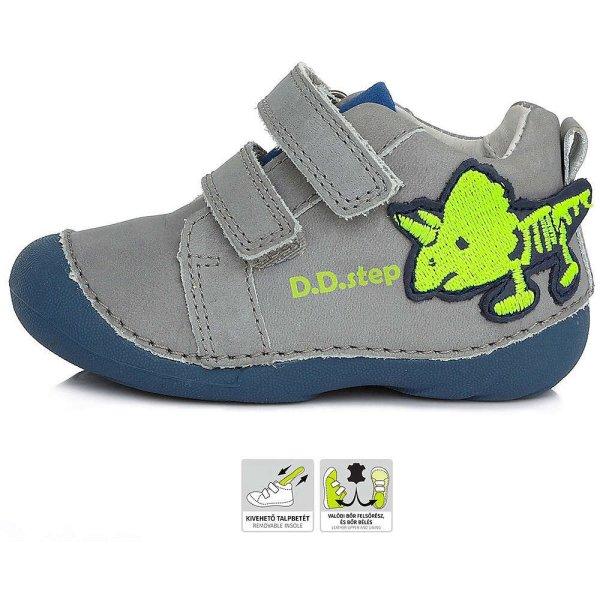 D.D.Step Dínós szürke baba cipő (Méret 20)