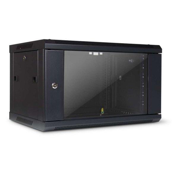 Inter-Tech SMA-6406 Fali rack szekrény 6U 600 x 450mm - Fekete