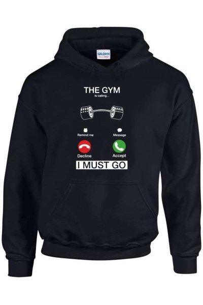 The gym is calling pulóver - egyedi mintás, 4 színben, 5 méretben