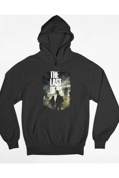 The last of us sorozat Joel és Ellie kapucnis pulóver - egyedi mintás, 4
színben, 5 méretben