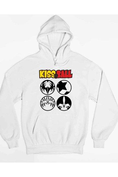 Kiss Ball szimbólumok pulóver - egyedi mintás, 4 színben, 5 méretben