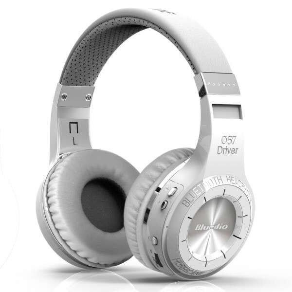 Bluetooth fejhallgató Bluedio H+ Bluetooth 4.1, vezeték nélküli, sztereó,
beépített mikrofon, microSD, FM, fehér szín