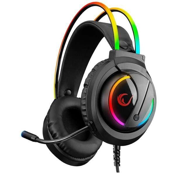 Rampage Fejhallgató, RM-K17 X-MONARCH (mikrofon, 7.1 hangzás, USB,
hangerőszabályzó, 2m kábel, RGB, fekete)
