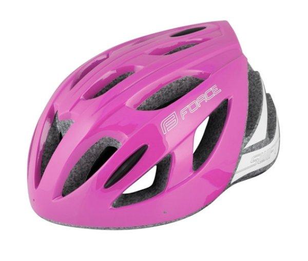 FORCE SWIFT kerékpáros sisak rózsaszín S-M (54-58)