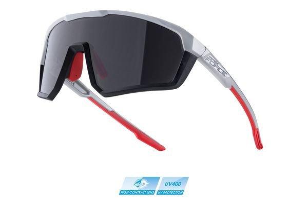 FORCE APEX sportszemüveg fekete-szürke, fekete kontraszterősítős lencsével