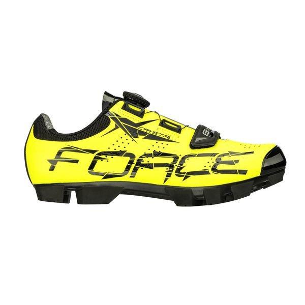 FORCE CRYSTAL21 MTB kerékpáros cipő fluo 45