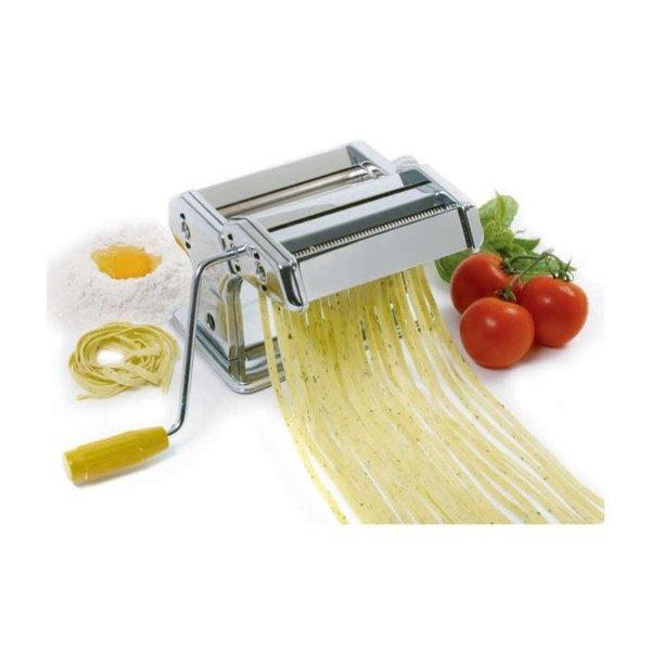 Edel HÖFF EH-5902 professszionális tészta készítő gép rozsdamentes
acélból - spagetti, széles metélt, cérnametélt, ravioli készítő gép -
könnyen tisztítható (BBA)