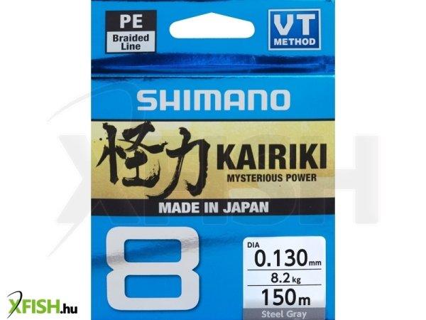 Shimano Line Kairiki 8 Fonott Zsinór Szürke 150m 0,28mm 29,3Kg