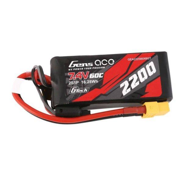 GensAce G-Tech LiPo akkumulátor 2200mAh 7.4V 60C 2S1P XT60