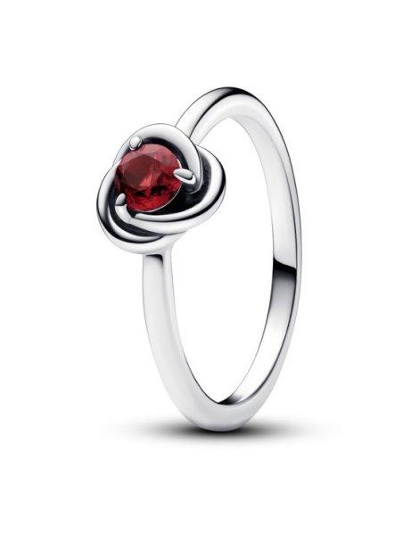 Pandora Ezüst gyűrű vörös kristállyal Az
örökkévalóság vörös köve 192993C07 58 mm