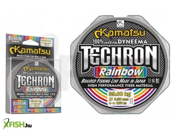 Kamatsu Braid Techron Rainbow Fonott Pergető Zsinór 100m 0,40mm 55,0Kg