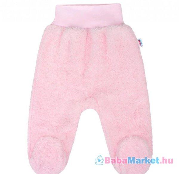 Baba plüss lábfejes nadrág New Baby Nice Bear rózsaszín 74 (6-9 h)