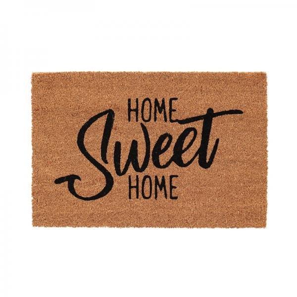 Home sweet home feliratos kókuszrost lábtörlő, 60x40 cm RB283