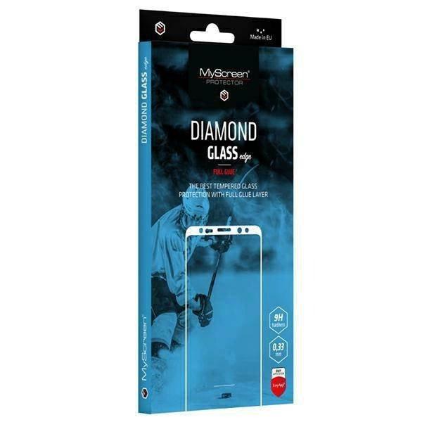 MS Diamond Glass Edge FG Realme 9 Pro+ fekete Full Glue képernyővédő fólia