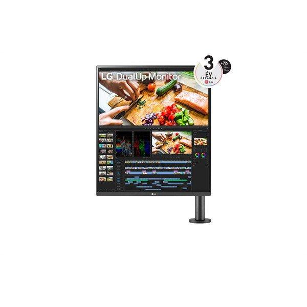 LG IPS monitor 27.6" 28MQ780, 2560x2880, 16:18, 300cd/m2, 5ms,
2xHDMI/DisplayPort/USB-C/2xUSB, Pivot, hangszóró