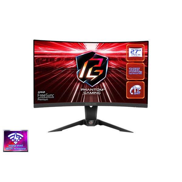 ASROCK PG27Q15R2A Gaming Monitor 27" VA, 2560x1440, HDMI/Displayport,
165Hz, HDR, Hajlított