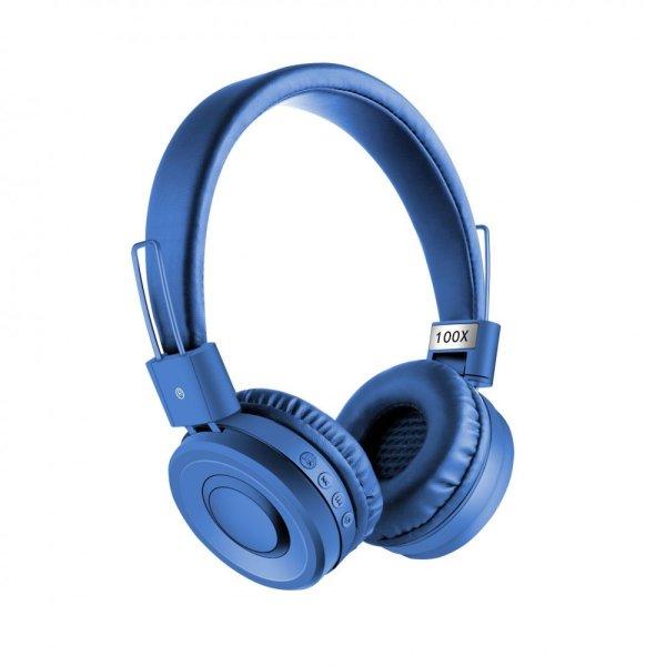 Bluetooth Összecsukható Fejhallgató - Kék színben