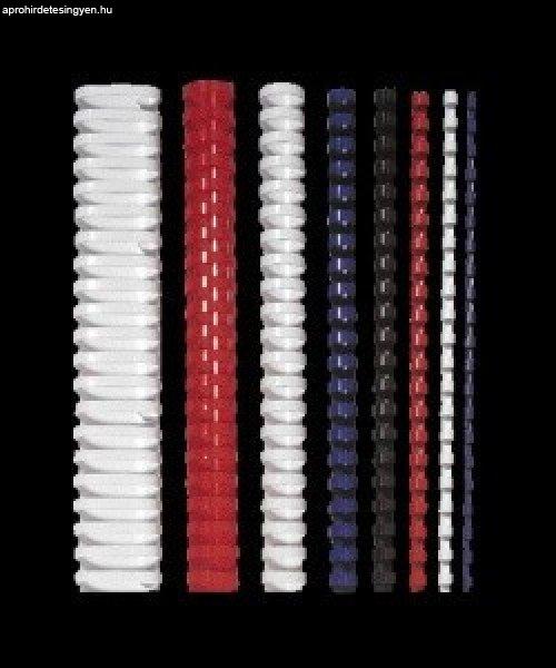 FELLOWES Spirál, műanyag, 8 mm, 21-40 lap, FELLOWES, 25 db, fehér