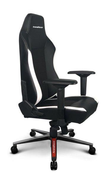ARENARACER Titan gamer szék, fekete-fehér