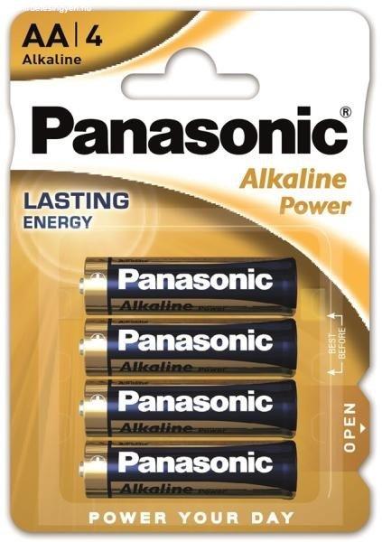 Panasonic Alkaline Power AA ceruza 1.5V alkáli/tartós elemcsomag LR6APB-4BP