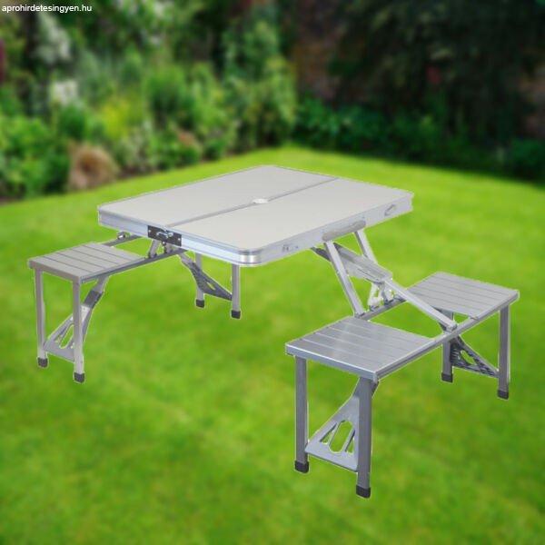 Hordozható összecsukható asztal székekkel kemping szett RAVENNA 13491