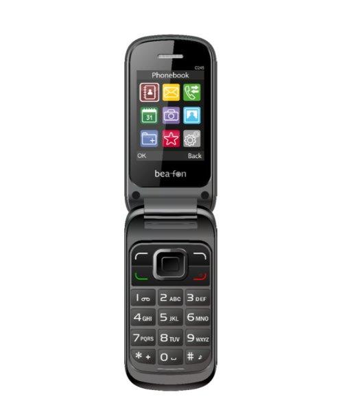 Beafon C245 kártyafüggetlen kinyitható mobiltelefon fekete