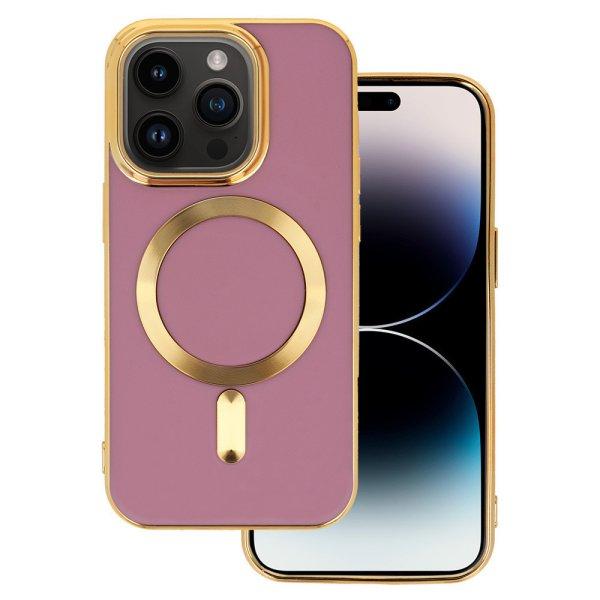 Beauty Magsafe Case - Apple iPhone 14 Pro Max (6.7) kameravédős szilikon tok
lila