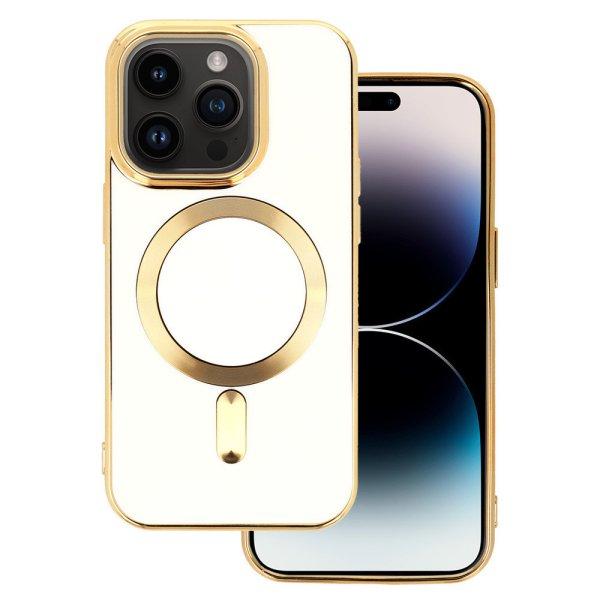 Beauty Magsafe Case - Apple iPhone 15 Plus (6.7) kameravédős szilikon tok
fehér